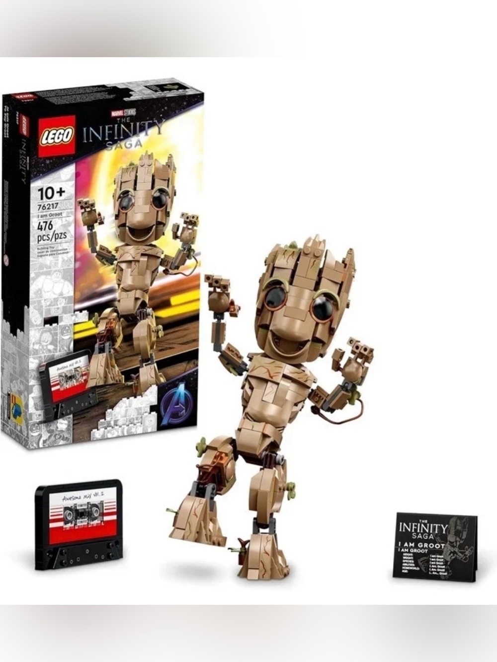 LEGO Marvel The Infinity Saga I Am Groot 76217 476pc Set - Factory Seal RETIRED